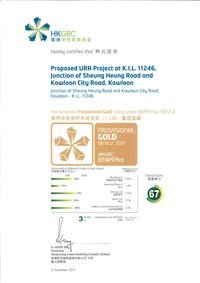 Gold Standard - Provisional Certificate by the Hong Kong Green building Council